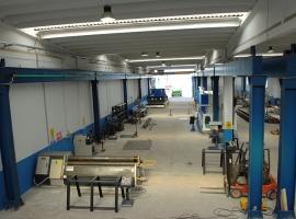 Capannone interno dell'Azienda